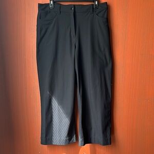 Lululemon Classic Black Cropped wide Pants 32